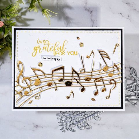Inlovearts Music Notes Sheet Metal Cutting Dies