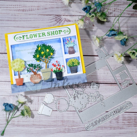 Inlovearts Flower Shop Cutting Dies
