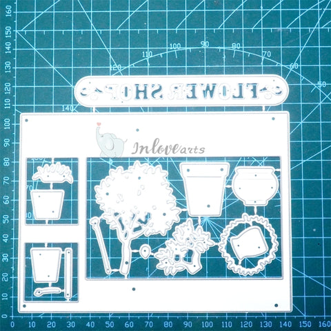 Inlovearts Flower Shop Cutting Dies