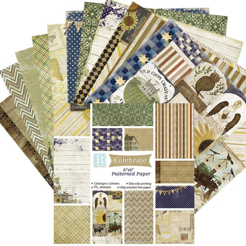 6 Inches Simple DIY Handmade Decoration Background Paper