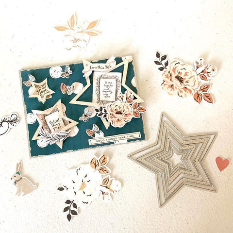 Stitched Star Nesting Frame Dies - Inlovearts
