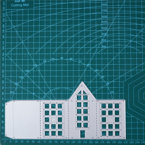 Inlovearts 3D House Shape Box Metal Cutting Dies
