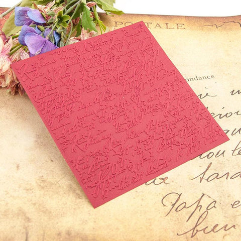 Inloveartshop Scribbled Font Scrapbooking Emboss Folders