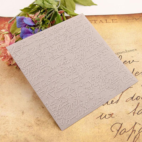 Inloveartshop Scribbled Font Scrapbooking Emboss Folders