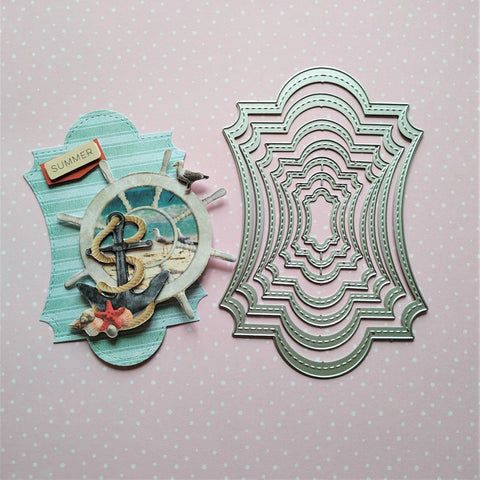 Inloveartshop Stitched Ornament Nesting Stackables Cutting Dies