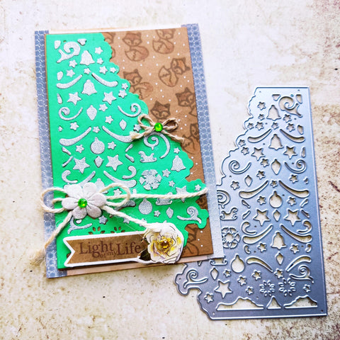 Inloveartshop Stylish Hollow Christmas Tree Frame Christmas Theme Cutting Dies