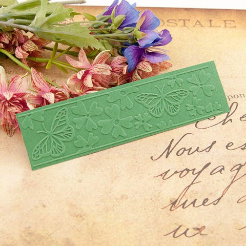Beautiful Flowers and Butterflies Emboss Folders