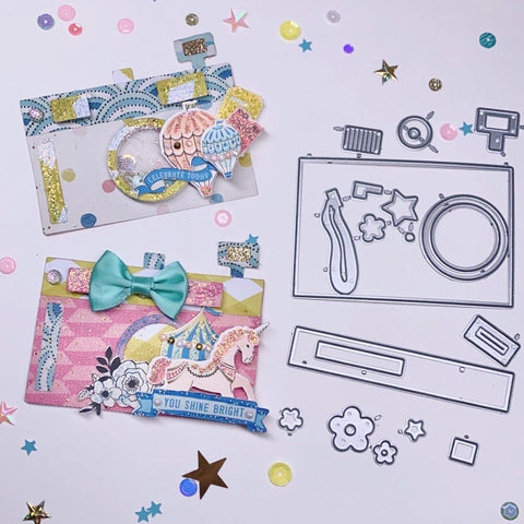 Inloveartshop Creative Camera Decor Border and Frame Cutting Dies