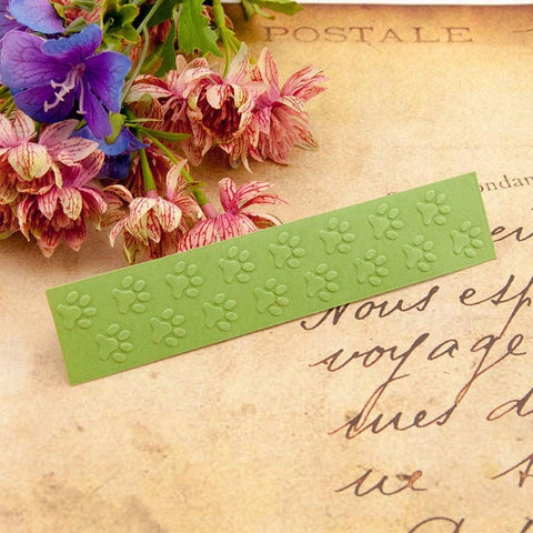 Beautiful Dogs' Footprints Emboss Folders