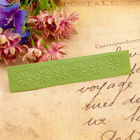 Beautiful Eight Petal Flowers Pattern Emboss Folders