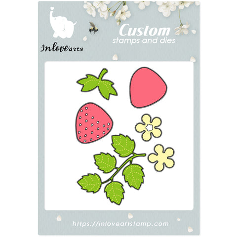 Inlovearts Strawberry Combined Cutting Dies