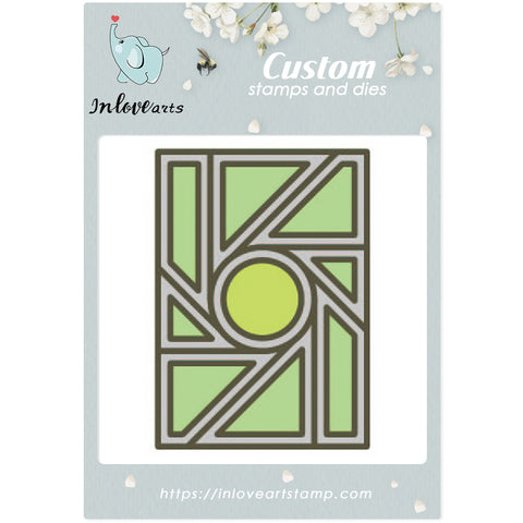 Inlovearts Circle and Geometry Shapes Background Cutting Dies