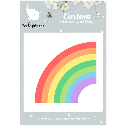 Inlovearts Rainbow Decor Cutting Dies