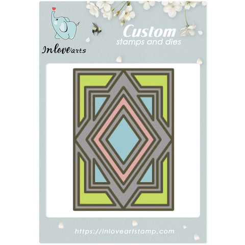 Inlovearts Geometric Patterns Background Cutting Dies