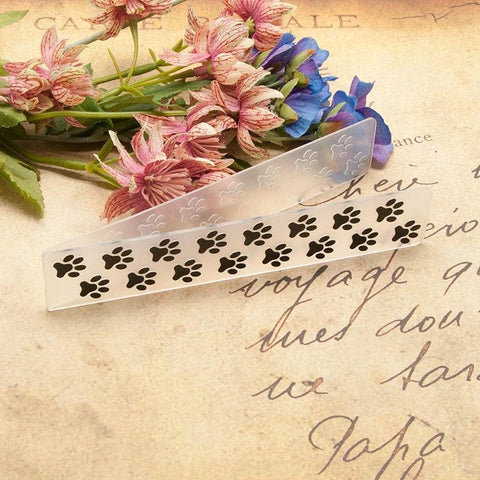 Beautiful Dogs' Footprints Emboss Folders