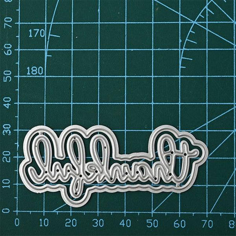 Inloveartshop Thankful Word Decor Cutting Dies