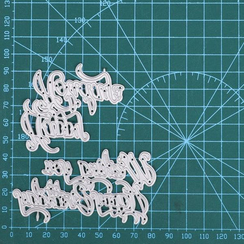 Inloveartshop Best Wishes Sentence Cutting Dies