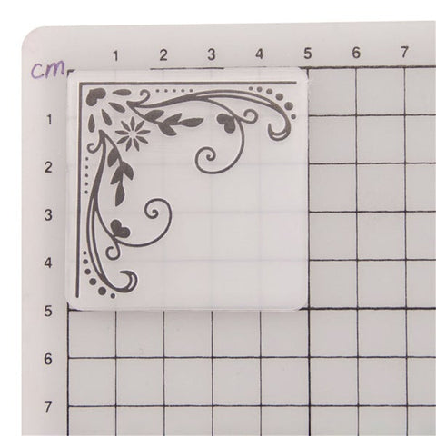 Floral Corner Decorative Pattern Plastic Embossing Folder