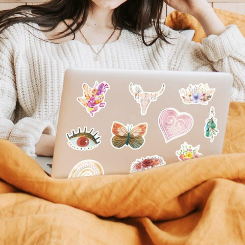 Homemade Bohemian Doodle Stickers