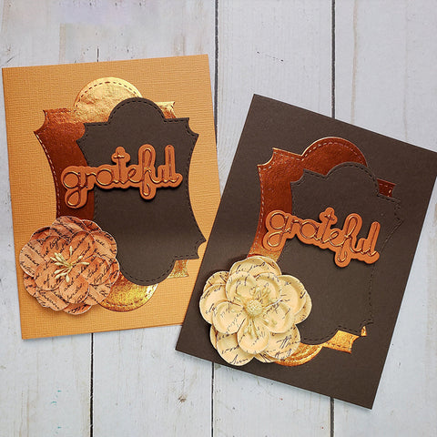 Inlovearts Grateful Word Decor Cutting Dies
