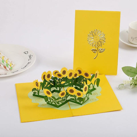 Inloveartshop Sunflower 3D Pop-up Card