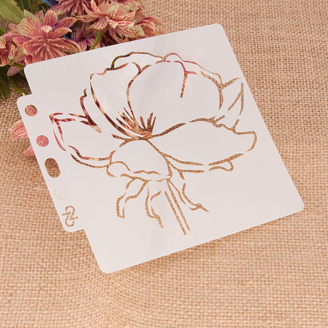 Inlovearts Pretty Flower Painting Stencils (5 Choices)