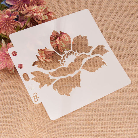Inlovearts Pretty Flower Painting Stencils (5 Choices)