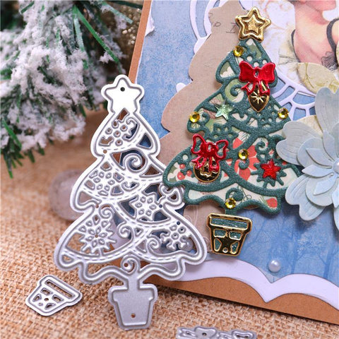 Little Christmas Tree Cutting Dies - Inlovearts