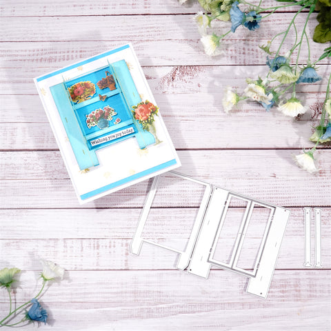 Inlovearts 3D Window Metal Cutting Dies