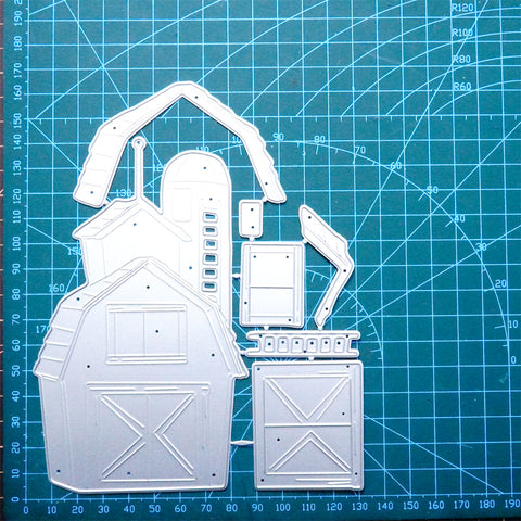 Inlovearts 3D Cartoon Villa Metal Cutting Dies