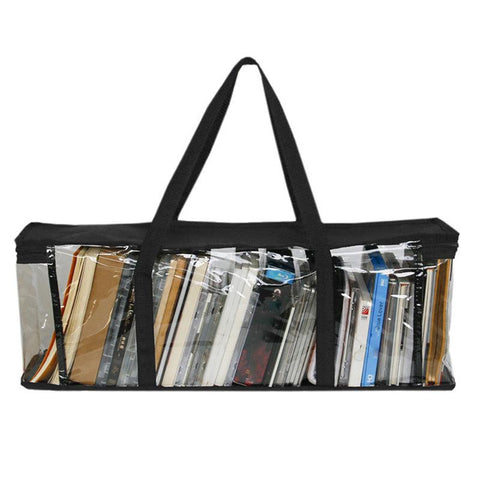 Transparent Large-Capacity PVC CD Book Storage Bag