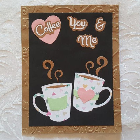 You and Me Coffee Cup Dies - Inlovearts