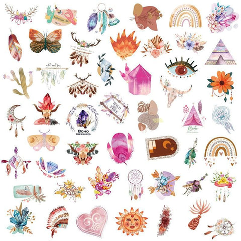 Homemade Bohemian Doodle Stickers