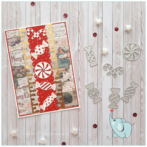 Inloveartshop Multiple Sweet Candies Tag and Decoration Cutting Dies