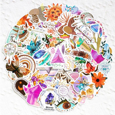 Homemade Bohemian Doodle Stickers