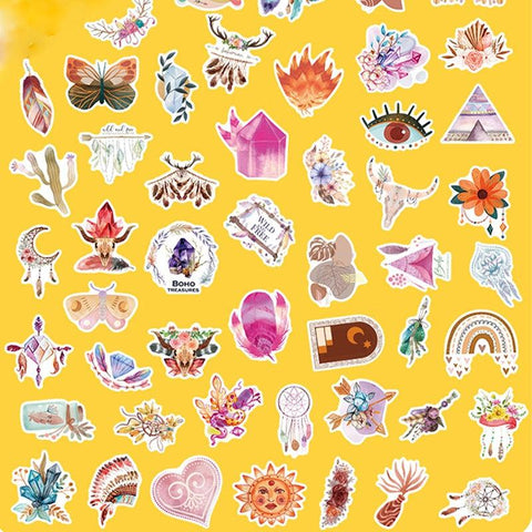 Homemade Bohemian Doodle Stickers
