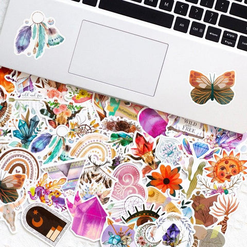 Homemade Bohemian Doodle Stickers
