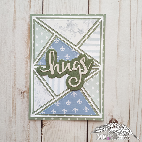 Inlovearts Rectangular Collage Background Cutting Dies