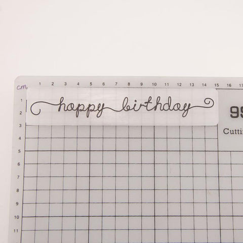 Inloveartshop Happy Birthday Scrapbooking Emboss Folders