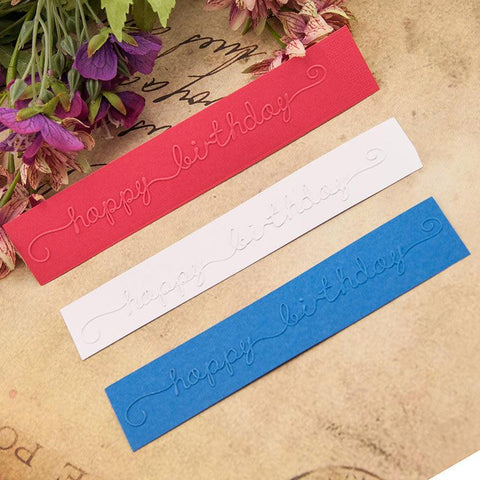Inloveartshop Happy Birthday Scrapbooking Emboss Folders