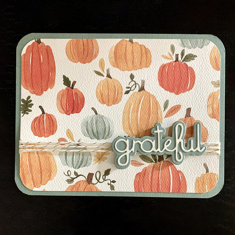 Inlovearts Grateful Word Decor Cutting Dies