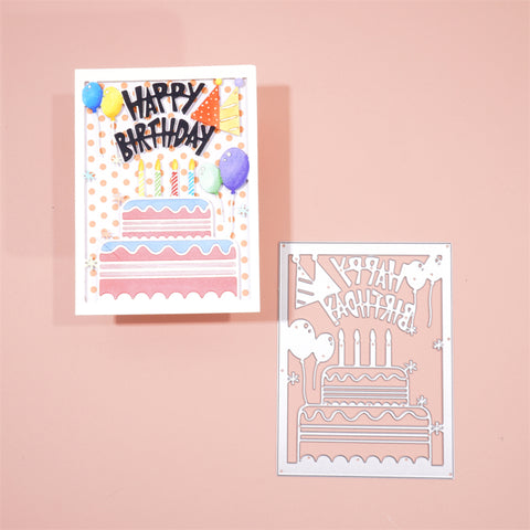 Inlovearts Birthday Background Board Cutting Dies