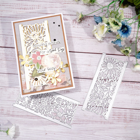 Inlovearts Chrysanthemum Border Metal Cutting Dies