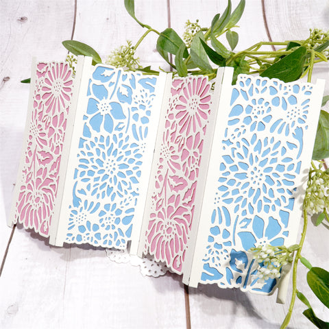 Inlovearts Chrysanthemum Border Metal Cutting Dies