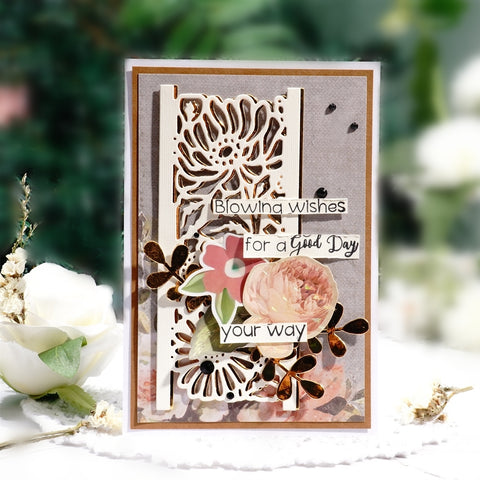 Inlovearts Chrysanthemum Border Metal Cutting Dies