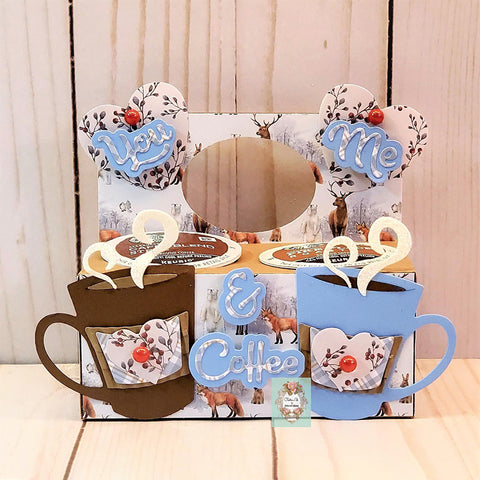 Inlovearts You and Me Coffee Cup Dies