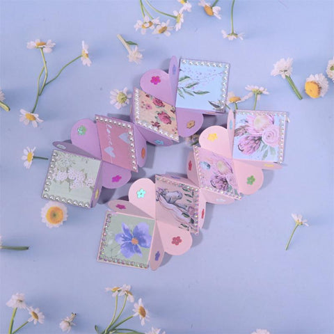 Inloveartshop Foldable Heart & Square String Pop up Cutting Dies