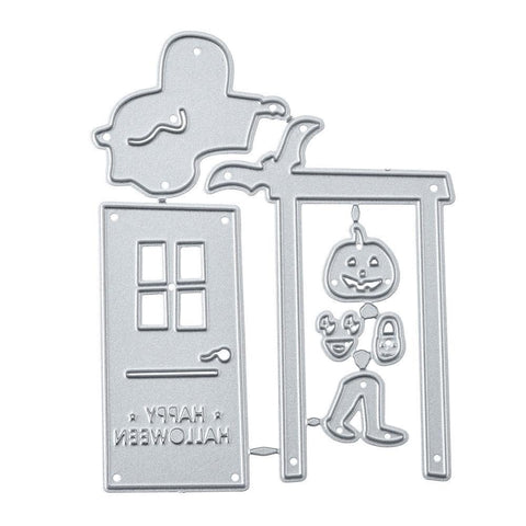 Halloween Ghost Knocking the Door Dies - Inlovearts