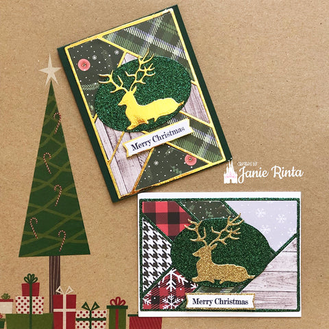 Inlovearts Splicing Rectangular Background Board Cutting Dies