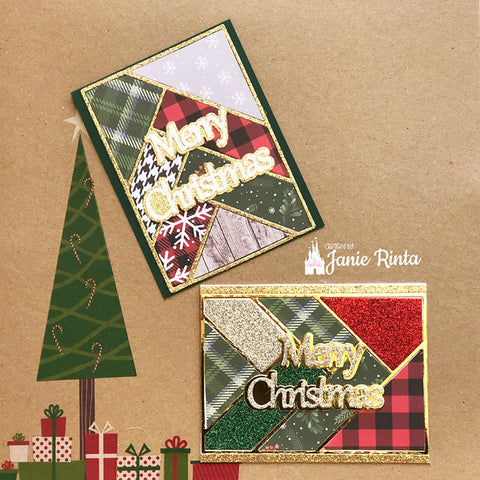 Inlovearts Splicing Rectangular Background Board Cutting Dies